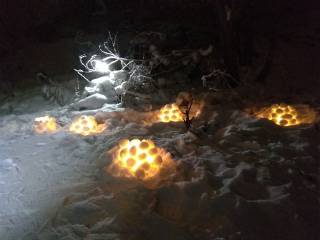В долинах малых рек Перми проходит праздник снежных фонарей